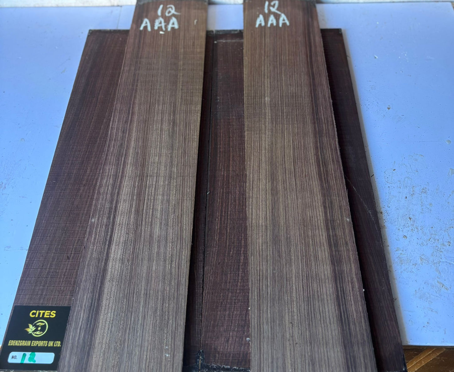 Indian Rosewood Back And Sides 12 AAA (Western)
