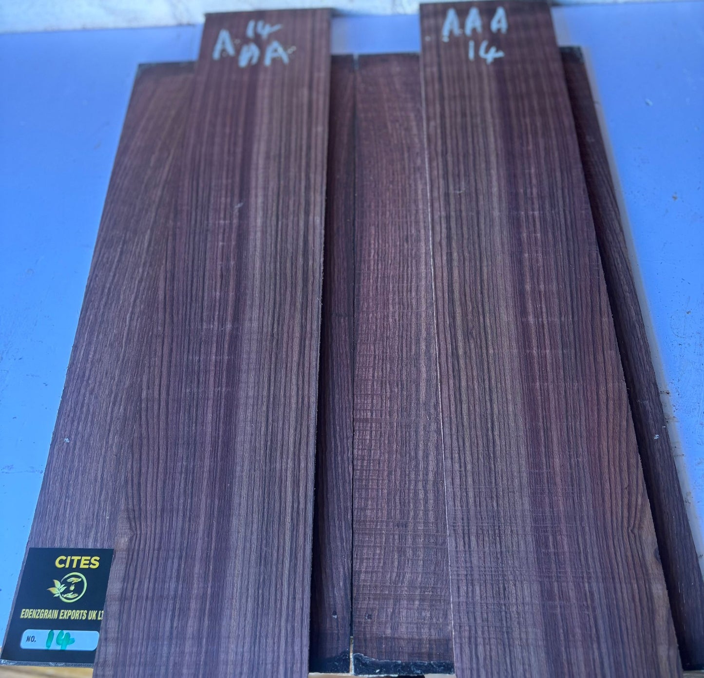 Indian Rosewood Back And Sides 14 AAA (Western)