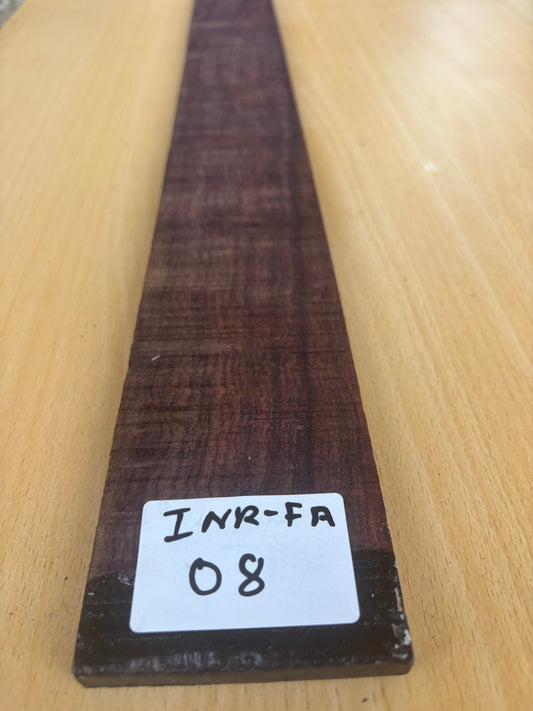 INDIAN ROSEWOOD FINGER BOARDS FIGURED 530/60-70/10MM INR FA 08