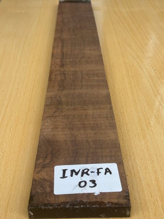INDIAN ROSEWOOD FINGER BOARD FIGURED 530/60-70/10MM INR FA 03