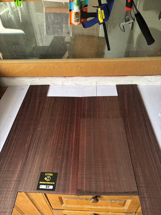 Indian rosewood back and sides 20 (( western) 550/220/4.5 - 850/130/4.5