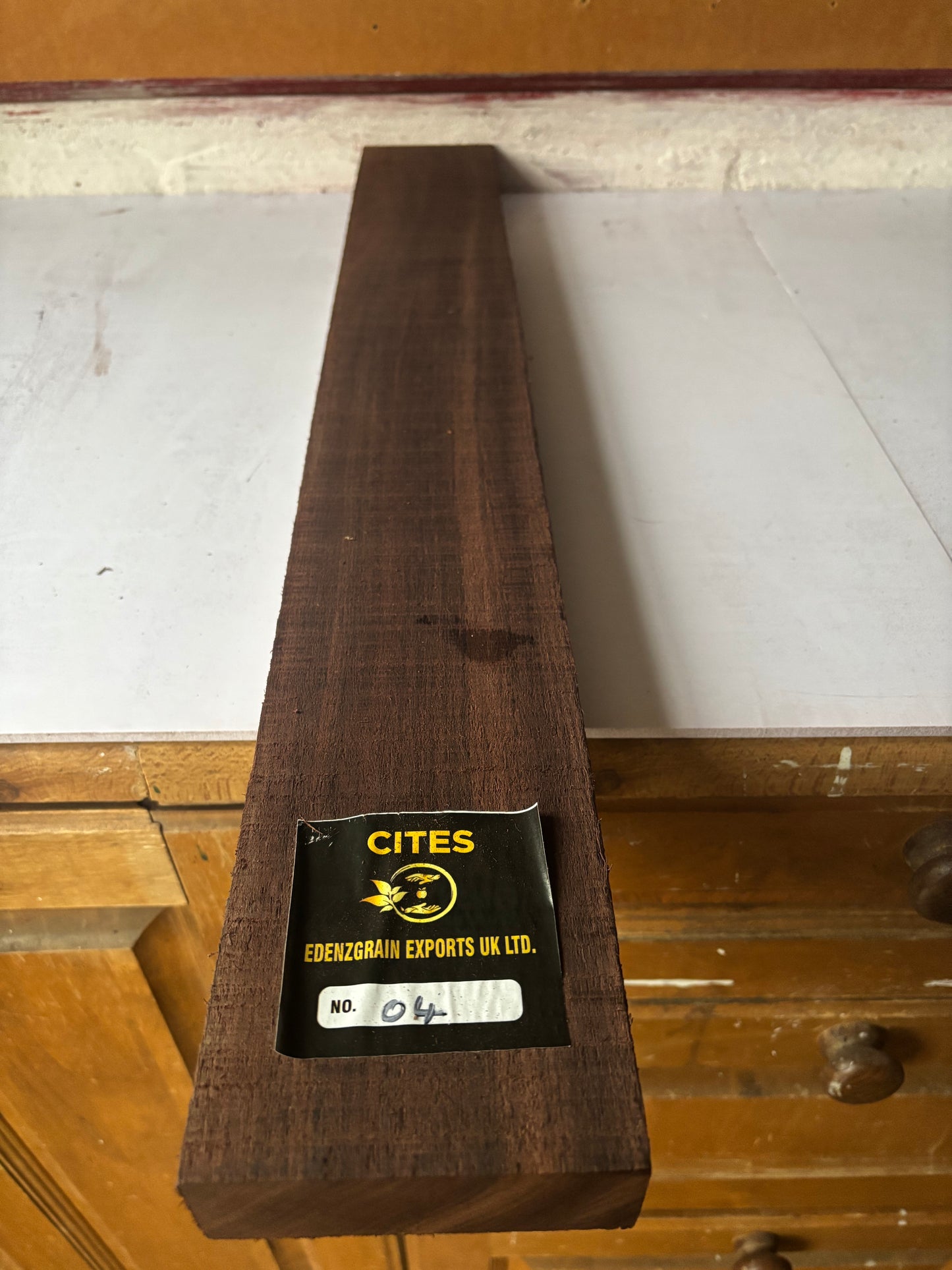 Indian rosewood neck blanks