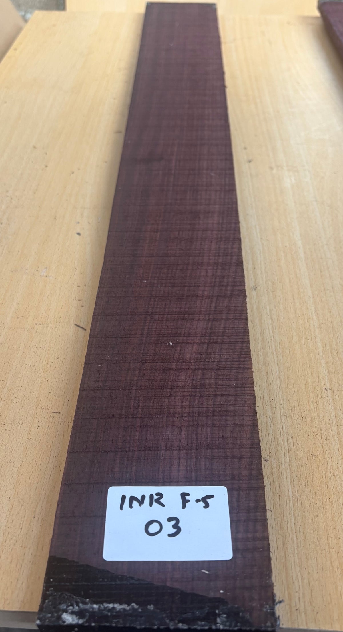 INDIAN ROSEWOOD 5 STRING FINGER BOARD 725/80-85/9mm INR F5 03