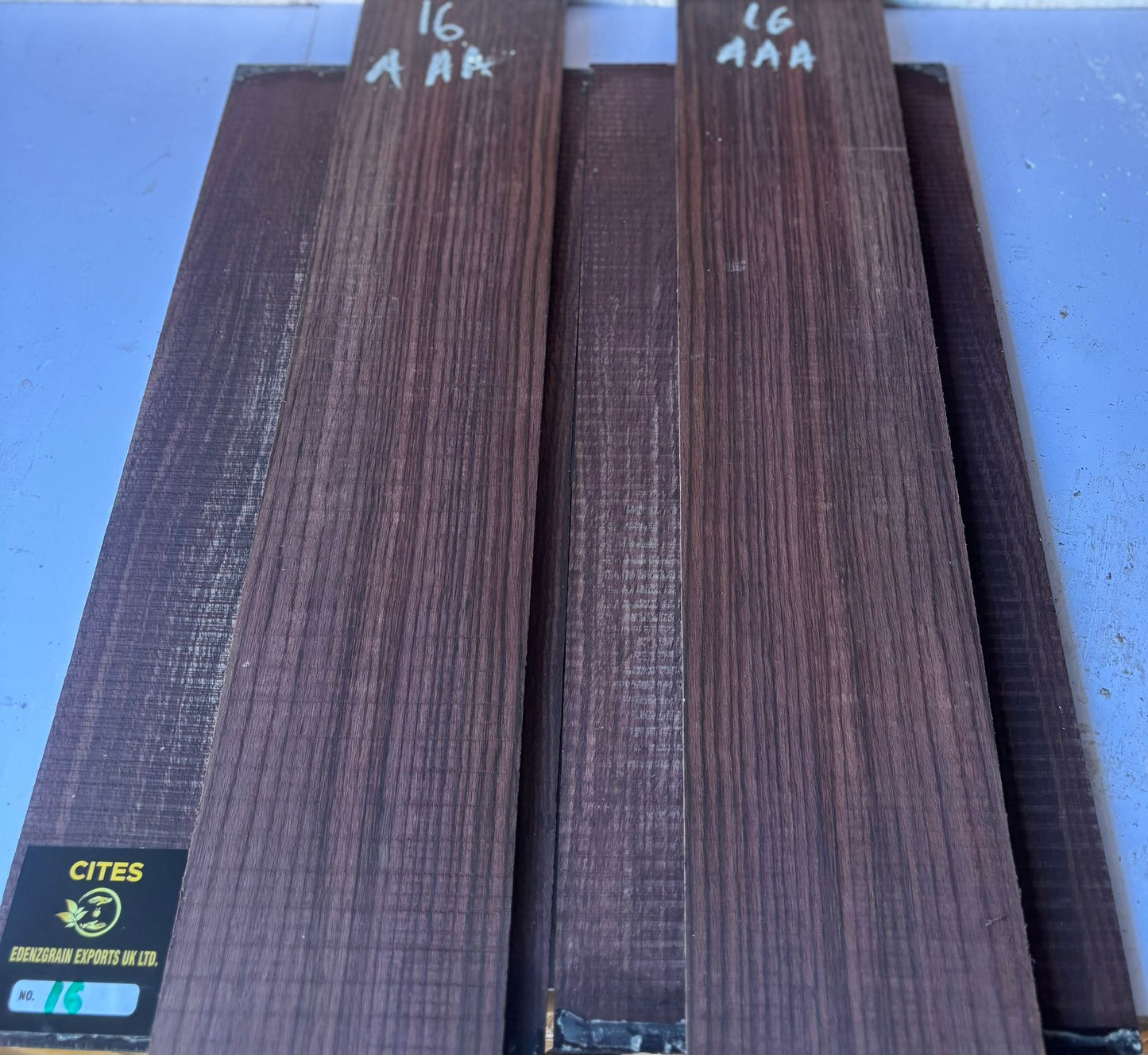 Indian Rosewood Back And Sides 16 AAA (Western)