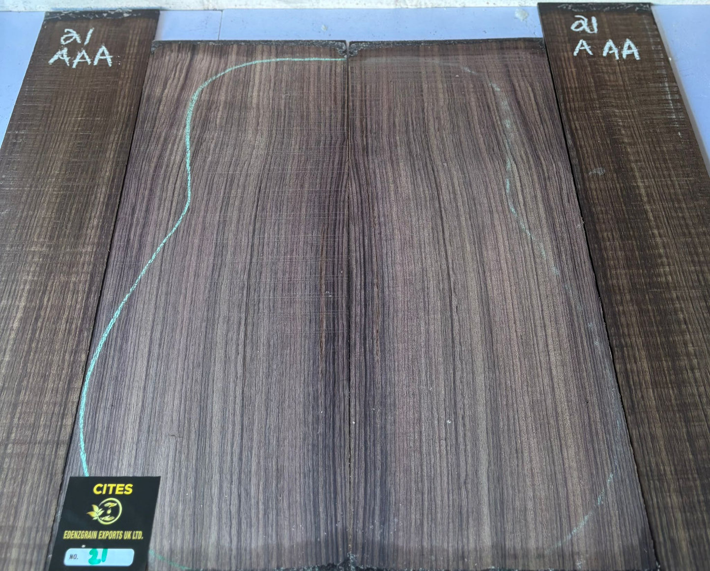 Indian Rosewood Back And Sides 21 AAA (Western)