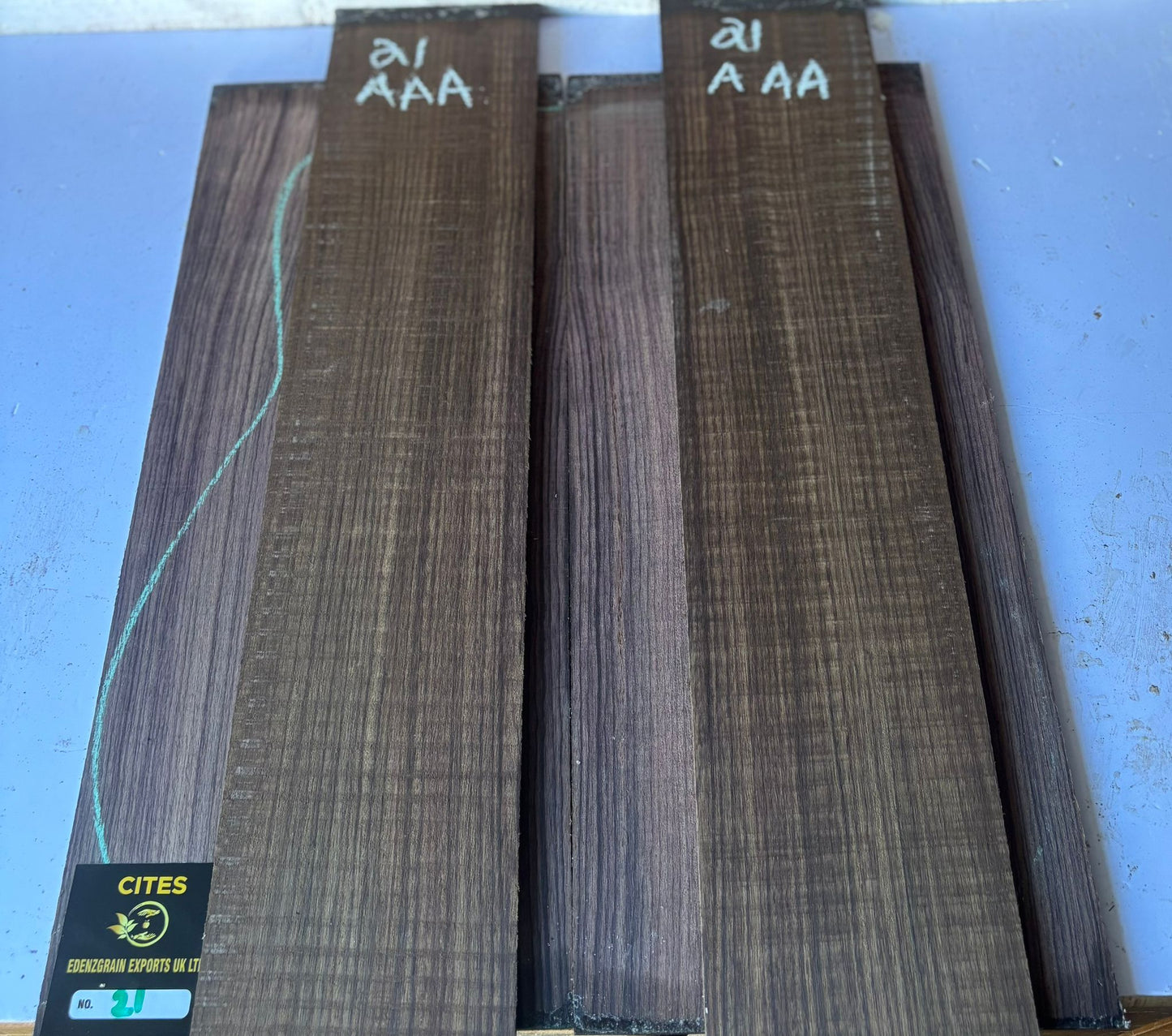 Indian Rosewood Back And Sides 21 AAA (Western)