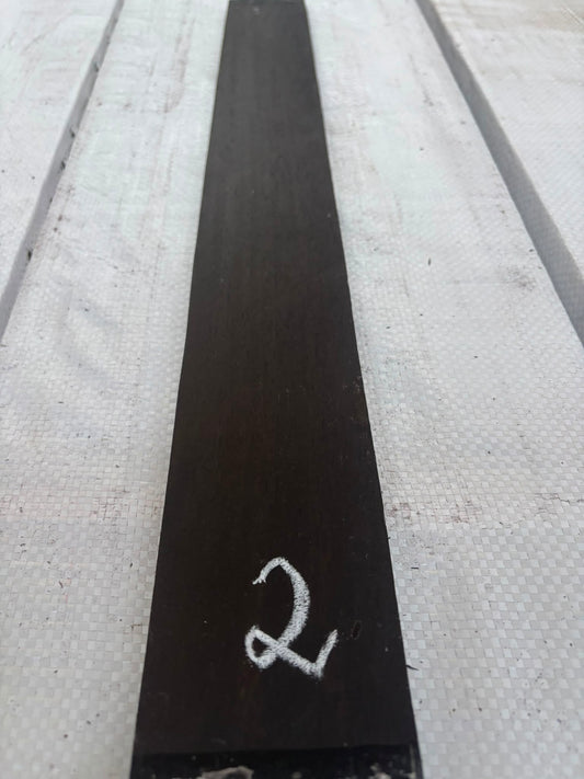 Indian Ebony Jet Black Finger Boards 2 AA